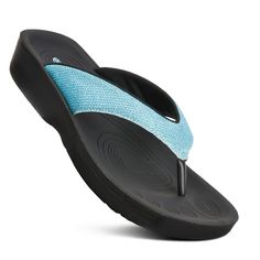 PRICES MAY VARY. ARCH SUPPORT: The arch support of these flip flops for women improves the function of your foot ligaments. Women suffering from chronic foot aches can try it for a better and more affordable cure. Our ladies sandals gradually impacts your bones and empowers them for a long walk. COMFORT & STYLE: The triangular-shaped straps protect you from chafe or bruises. It has a comfortable toe post attached with a soft polyurethane gel injected sole for better stability. The anatomical des Orthotic Flip Flops, Recovery Sandals, Flip Flops For Women, Orthopedic Sandals, Mens Leather Sandals, Womens Sandals Summer, Beach Flip Flops, Cute Sandals, Comfortable Sandals