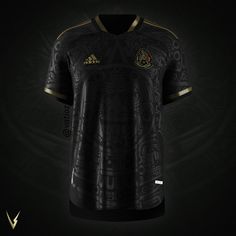 the new adidas jersey is designed to look like it has been worn in black and gold