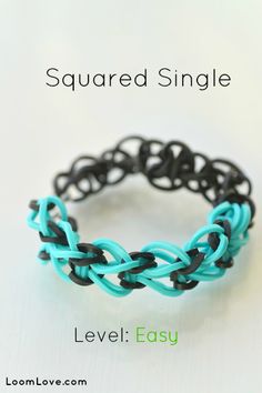 an image of a ring made out of rubber bands with the words squared single on it