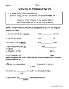 an english worksheet with the words fun singular passive nourishment on it