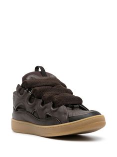 Find LANVIN Curb Leather Sneakers on Editorialist. cognac brown mesh panelling round toe perforated toebox front lace-up fastening oversize tongue logo patch at the tongue flat rubber sole Calf Leather High-top Sneakers With Perforations, Calf Leather Sneakers For Streetwear, Brown High-top Sneakers With Laces For Streetwear, Brown High-top Sneakers With Textured Sole For Streetwear, Brown Sneakers With Contrast Sole, High-top Calf Leather Sneakers With Laces, Brown High-top Calf Leather Sneakers, Brown Sneakers With Perforated Toe Box For Streetwear, Brown Lace-up High-top Sneakers With Textured Sole