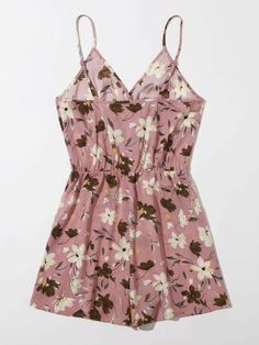 Balvano Floral Romper - La Bella Fashion Boutique Online Fashion Boutique online boutique Chic Comfy Outfits, Outfits Bikinis, Dusty Pink Style, Romantic Kibbe, Cami Romper, Summer Outfits Kids, Halter Romper, Mini Backpacks, Girls Tie