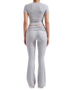 Feature Breathable and moisture-wicking lounge set Comfortable top & flare leggings Lounge Sets For Women, Telling The Truth, Cozy Lounge, 2 Piece Sets, Shapewear Bodysuit, Skirts Jeans, Ribbed Bodysuit, Cute Swag Outfits, Comfortable Tops