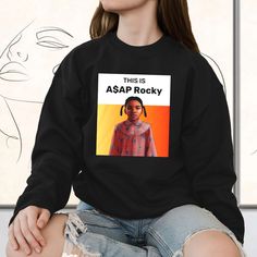 Cool sweatshirts mens, cool sweatshirts for teenage guys, oversized vintage sweatshirt, This Is Asap Rocky Polar Express Girl Sarcastic Funny Sweatshirt. The post This Is Asap Rocky Polar Express Girl Sarcastic Funny Sweatshirt appeared first on Cool Trendy Tees. Polar Express Girl, Cool Sweatshirts, Trendy Sweatshirts, Teenage Guys, Trendy Tees, Asap Rocky, Polar Express, Cold Nights, Trendy Tee