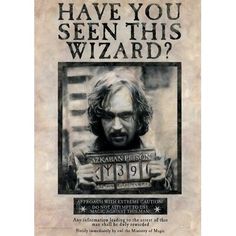 a wanted poster with the caption'have you seen this wizard? '