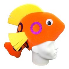 "Get this Awesome Fish with Circles Hat Today! This Fish with Circles Hat will definitely make you stand out at your next Party, Wedding, Corporate Event, Birthday, Quinceanera, or Halloween Party!  Product Details: ✓Made in the USA ✓Handmade ✓High Quality Foam ✓One Size Fits Most ✓Customizable to your preferences \"This is where your party starts\". Give your next party a new life and rediscover your youth with Foam Party Hats. Foam Party Hats Guarantee At Foam Party Hats we believe our hats help bring a new joy and excitement to the traditional party. Our products are made with love in Houston, Texas. We understand that buying things online can be scary with companies not staying true to their customers so we go the extra mile to keep you satisfied. If you bought something from us and fe Fish Hat, Foam Wigs, Foam Party, Personalised Gifts Handmade, Ocean Fish, Funny Hats, Animal Hats, Top Hats, Booth Props