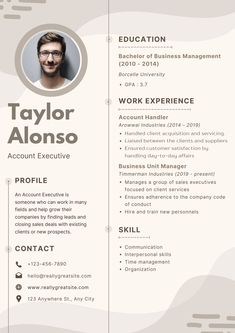 a professional resume template with an image on the front and back cover, in grey tones