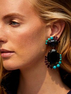 Surprisingly lightweight, our exclusive iradj moini earrings are handmade in the most beautiful colors of navy, turquoise and violet. Most Beautiful Colors, Stone Drop Earrings, Google Shopping, Beautiful Colors, Violet, Most Beautiful, Turquoise, Drop Earrings, Navy