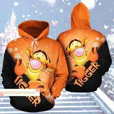 Christmas Tigger 3D Hoodie, Disney Tigger Hoodie, The Tigger Movie 3D Hoodie Tigger Christmas, Christmas Hoodie, Print 3d, 3d Hoodie, Christmas Hoodies, Disney Winnie The Pooh, Cartoon Character, Unisex Design, Cartoon Styles