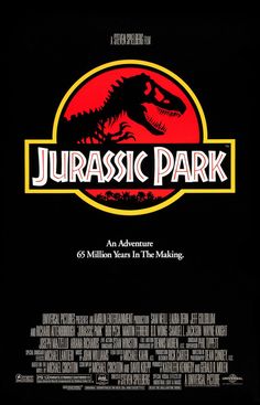 a movie poster for the film jurassic park