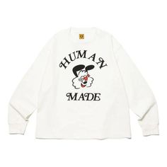 HUMAN MADE x Girls Don't Cry GDC White Day Long Sleeve T-shirt 'White' XX25CS002 Girls Don't Cry, Human Made, 2023 Ss, Long Sleeve Tee Shirt, White Day, Dont Cry, Hot Sneakers, Long Sleeve Tee Shirts, Jordan Retro