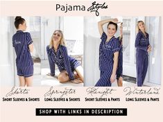 "SHOP SETS ON SALE IN STORE: https://www.etsy.com/shop/SelineLounge?listing_id=551059730&ref=related#items True Navy Winterland PJ Set Get cozy with this ultra-soft modal jersey sleep set, which is offered with a embroidered monogram on front and back. Soft, stetchy and smooth, our exclusive striped PJs are inspired by menswear but tailored for a woman. DETAILS Pants: elasticized drawstring waist Shirt: notch collar and buttoned placket Contrast Piping Detail Machine washable SIZING Mix and Striped Pjs, Bridesmaid Pajamas, Bridesmaid Pjs, Bridesmaid Pajama Set, Navy Bridesmaids, Bridesmaids Gift Sets, Bridesmaid Pyjamas, Navy Bridesmaid Dresses, Pajamas Gift