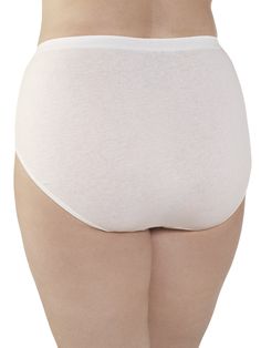 Start your day full of confidence with our Fit for Me® cotton briefs in white. Fit for Me is designed for curvy women and made specifically to fit your unique shape. Everyday you can feel your best knowing that these panties were designed especially with you in mind. This panty collection now features an improved fit as well as a soft plush back waistband for ultimate all-day gentle comfort against your skin. To keep you even more comfortable while you go about your day, the leg bands are covere White Soft Touch Bottoms For Daywear, White Bottoms With Soft Touch, White Brief Bottoms With Moderate Coverage, White Cotton Briefs, White Cotton Brief Bottoms, Supportive Full Coverage White Bottoms, White Cotton Bottoms With Soft Touch, Women's Suiting, Plus Size Corset