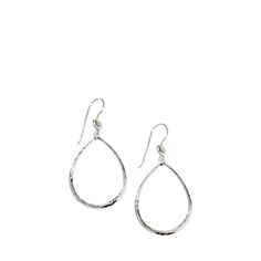 Ippolita earrings Approx. 1.7"L Sterling silver White diamonds For pierced ears Total carat weight: 0.06 Imported Diamond White Sterling Silver Teardrop Earrings, Gia Certified Teardrop Diamond White Jewelry, Hand-set White Diamond Teardrop Earrings, Gia Certified Sterling Silver Teardrop Earrings, Silver Teardrop Cubic Zirconia Clip-on Earrings, Pierced Ears, White Diamonds, Teardrop Earrings, Bergdorf Goodman