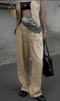 Scarf Trends, Linen Pants, Fashion Inspo, Pants, Clothes, Trousers