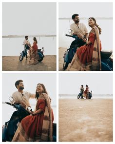 Love’s map drawn on scooter routes! @swastikaswe @00harii7 #prewedding #preweddingphoto #instagram #indianprewedding #vintage Vintage Couple Poses, Creative Couples Photography, Outdoor Couple