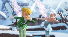 tinkerbells and the great fairy tale is shown in this animated scene from disney's peter panter