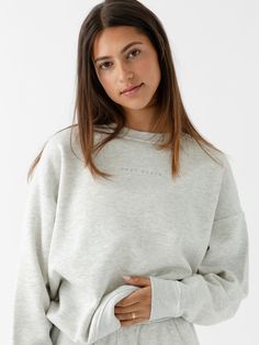 Introducing our must-have Pullover, designed for both comfort and style. This oversized sweatshirt is exceptionally soft and easy to wear. Crafted from eco-friendly fleece, our crewneck sweatshirt offers a relaxed dropped shoulder fit that perfectly complements any outfit. Pair it with our CityScape Sweatpant for a laid-back, fashionable fit. Women's CityScape Pullover Crew in Dusty Orchid (Size: Medium) - Cozy Earth Comfortable Loungewear, City Scape, Bamboo Pajamas, Best Pajamas, Soft Clothes, Back Women, Crew Sweatshirts, Oversized Sweatshirt, City Chic