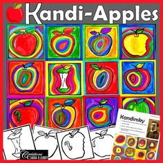 an art project for kids with pictures of apples