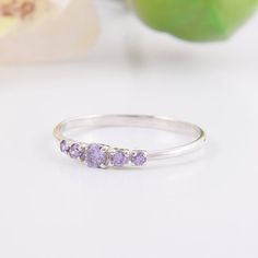 Amethyst ring silver, Promise ring, Purple stone ring, Silver ring women, Promise ring for her, Mini Amethyst Ring Silver, Ring Simple Silver, Silver Ring Simple, Simple Silver Ring, Purple Stone Ring, Purple Stone Rings, Silver Promise Rings, Promise Ring For Her, Ring Purple