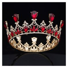 This is a wonderful gift for friends, wives, etc. This crown is surrounded by rich declarations, retro and charming. Classic crown for ladies and girls. The full crown design is matched with gold-plated metal to show the beauty of the crown. It is very suitable for Halloween, Thanksgiving, drama, role playing, dance parties, birthdays, celebrations, holidays, anniversaries, weddings, fancy dress parties or any other special occasions. Color: Red. Quinceanera Crown, Bride Hair Jewelry, Crown Queen, Wedding Hair Jewelry, Bride Crown, Flower Crown Hairstyle, Crown For Women, Dangle Earrings Wedding, Gold Hair Accessories