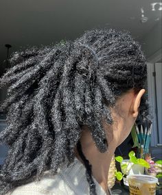 Long Thick Locs, Dreads Retwist, Large Locs, Thick Dreads, Dyed Dreads, Thick Locs, Dread Head, Loc Inspiration, Androgynous Hair