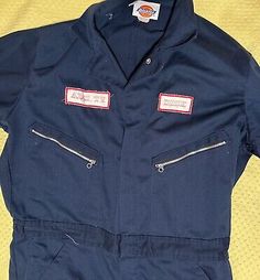 VNTG Dickies Coveralls Men’s 42 Long Blue Zip Jumpsuit Mechanic Workwear Patches  | eBay Dickies Jumpsuit, Dickies Coveralls, Coverall Men, Mechanic Clothes, Workwear Jumpsuit, Mechanic Jumpsuit, Woman Mechanic, Work Jumpsuit, Coverall Jumpsuit