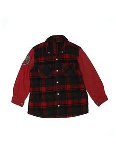 Lapin House Jacket Size: 8 Jackets & Outerwear - used. 40% ACRYLIC, 35% POLYESTER, 25% WOOL, Plaid | Lapin House Jacket: Red Plaid Jackets & Outerwear - Size 8 Winter Outdoor Tops With Snap Buttons, Winter Outdoor Top With Snap Buttons, Long Sleeve Winter Outerwear For School, School Outerwear With Button Closure And Long Sleeves, Red Winter Tops For Outdoor, Red Winter Outerwear For School, Red Hooded Outerwear For School, Red Casual Outerwear For School, Red Outerwear For School In Fall