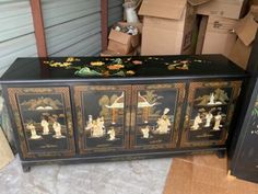 Black Chinese furniture, good condition, beautiful  | eBay Chinese Furniture, Home Furniture, Furniture, Black