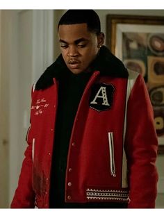 Tariq St Patrick, Michael Rainey Jr, The Power Book, Michael Rainey, Power Book, Faux Leather Jacket Men, Varsity Jacket Women, Mens Wool Coats, Womens Cosplay