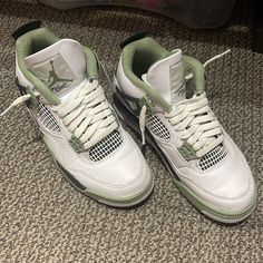 Authentic, Purchased From Hawaii Vault, Great Condition Just Could Use A Little Cleaning, Worn Maybe 5-6 Times For No More Than 2-3 Hours Each. Size 9, I’d Say They Run A Tad Narrow (I Am Usually An 8.5, These 9s Fit Perfectly). Price Is Negotiable (Selling For ~$300 On Goat). Make Me An Offer! Air Jordan 4 Synthetic Lace-up For Sports, Green Air Jordan 4 Casual For Streetwear, Green Casual Air Jordan 4 For Streetwear, Casual Green Air Jordan 4, Casual Green Air Jordan 4 For Streetwear, Air Jordan 4 High-top Sports Shoes, Casual Air Jordan 4 Breathable Mid-top Sneakers, Casual Air Jordan 4 Mid-top Breathable, Green Low-top Air Jordan 4 Sporty Shoes