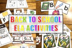 Check out these engaging back-to-school ELA activities for little learners Here is a great way to save time and sanity with these easy-to-prep back-to-school ELA activities. Cheer Cards, Cheers Card, Fun Brain, Writing Stuff