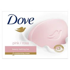 Dove Pink Rosa Beauty Bathing Bar  Dove Pink/Rosa Beauty Bathing Bar combines a delicate pink hue with a gentle cleansing formula and Dove’s signature ¼ moisturizing cream to give you softer, smoother and more glowing skin with every shower. Dove is the No.1 Soap Brand recommended by dermatologists.  Benefits And Uses Dove Pink Rosa Beauty Bathing Bar  Dove's beauty bars wash your skin carefully and assist to maintain natural moisture rather than stripping it away  Dove Pink Rosa bar provides yo Dove Bar Soap Rose, Dove Bar Soap, Dove Beauty Bar, Dove Soap, Skin Diving, Summer Wishlist, Pink Showers, Hygiene Care, Rose Soap