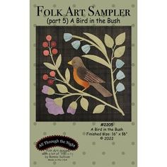 the book folk art sampler part 5 bird in the bush