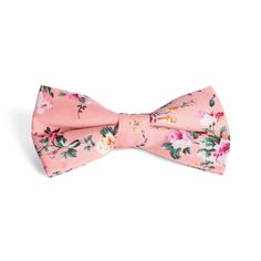 Pink Floral Bow Tie Tie Gift Box, Wedding Gifts For Groomsmen, Floral Bow Tie, Light Pink Flowers, Wedding Groomsmen, Tie Gifts, Pink Floral Pattern, Kraft Gift Boxes, Groomsmen Gifts