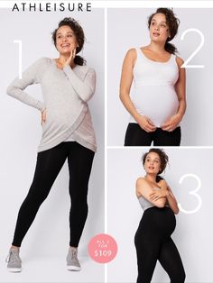 Carefully curated for comfort & a cool sporty look, these 3 must-have maternity pieces will take you from couch to gym class to coffee shop & back again. Seraphine - Stylish maternity clothes for your pregnancy & beyond Sporty Snug Fit Activewear For Sports, Versatile Comfortable Activewear For Workout, Sporty Bump Friendly Activewear For Gym, Maternity Athleisure Activewear For Sports, Sporty Maternity Activewear For Yoga, Comfortable Athleisure Activewear For Workout, Nursing Friendly Stretch Activewear For Workout, Stretch Nursing-friendly Activewear For Workout, Sporty Nursing Friendly Stretch Activewear