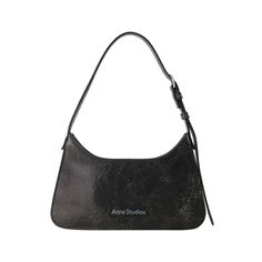 Top Handle : 9 Cm. Worn On The Shoulder - One Adjustable Shoulder Strap. Material : Smooth Calfskin. Lining Material: Leather. Colour : Noir - Black. Made In Tunisia. Closure: Top Magnetic Clasp. Interior: One Flat Pocket. Black Textured Leather Baguette Bag, Black Textured Leather Shoulder Baguette Bag, Black Textured Leather Baguette Shoulder Bag, Trendy Textured Leather Evening Bags, Trendy Evening Shoulder Bag With Textured Leather, Acne Studios Bag, Magnetic Clasp, Tunisia, Hobo Bag