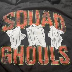 Way To Celebrate Men's Squad Ghouls Halloween T-Shirt Nwt Size Medium Black ***If You Have A Concern Regarding Odor Or Allergies, Please Be Aware That You Are Purchasing An Item That Has An Unknown History And May Or May Not Have Been In Contact With Smoke, Pets, Etc...*** Halloween Crew Neck Tops With Logo Print, Black T-shirt For Halloween And Fan Conventions, Halloween Grunge T-shirt With Logo Print, Halloween Grunge Logo Print T-shirt, Crew Neck Tops With Logo Print For Halloween, Halloween Crew Neck Tops For Fan Conventions, Black Halloween T-shirt With Logo Print, Crew Neck Tops For Halloween And Fan Conventions, Crew Neck Tops For Halloween Fan Conventions