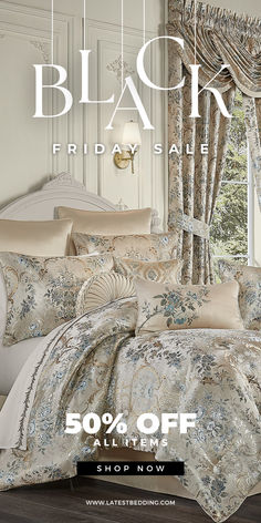 black friday sale with bedding and curtains