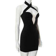 Please refer to our sizing chart for a guideline when choosing a size. 5 business days order processing time. 90% polyester 10% spandex Fitted V-neck Dress With Crisscross Straps, Bodycon V-neck Dress With Crisscross Straps, Elegant V-neck Bandage Mini Dress, Fitted V-neck Bandage Mini Dress, Solid Color V-neck Mini Dress For Club, Fitted Backless Cross-back Dress For Date Night, Fitted Backless Cross Back Dress For Date Night, Elegant V-neck Suspender Dress For Date Night, V-neck Evening Dress With Crisscross Straps