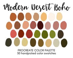 the color palette for modern desert