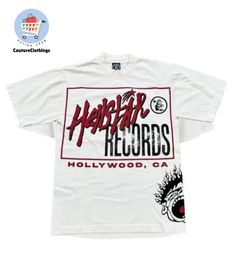 1.Short sleeves 2.No closure type 3.Standard thickness 4.Handcrafted quality 5.Non-detachable design Striking Design The design of the New White Hellstar Records T-Shirt is where it truly stands out. The crisp white background provides a clean and modern canvas, while the Hellstar Records logo is prominently displayed in a bold, contrasting color. The logo features an intricate, edgy design that embodies the spirit of the label and the music it represents. The attention to detail in the logo ens Fitted White Screen Print T-shirt, Fitted White T-shirt With Screen Print, Fitted White T-shirt With Graphic Design, White Fitted T-shirt With Logo Print, Fitted White T-shirt With Logo Print, White Fitted Graphic Design T-shirt, Fitted White Graphic T-shirt, White Fitted Band Merch Shirt, Fitted Short Sleeve Shirt With Graphic Design