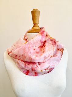 Hand painted silk scarf in a pink and yellow abstract flower design, wearable pure silk art. The perfect gift for someone special - You could say it with flowers or you could say it with a délisa unique and original gift - the gift to last a lifetime! * 100% silk scarf with rolled edges * Hand painted - free hand without the use of stencils / pattern * Finest quality French silk paints * Heat fixed - colours will not fade * Made in Grasse, the perfume capital of the world on the French Riviera * Luxury Pink Silk Scarf In Chic Style, Luxury Pink Silk Scarf For Summer, Luxury Pink Silk Scarf, Luxury Pink Chic Silk Scarf, Luxury Pink Silk Scarf Chic Style, Luxury Pink Artistic Silk Scarf, Tie Dye Painting, Pink Silk Scarf, Luxury Gifts For Her