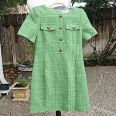 Nwt ,Measurements Approximately Length34" Armpit To Armpit 17" Amazing Quality, Fully Lined, Beautiful Buttons, Button Dress, Midi Dress, Womens Dresses, Wardrobe, Green, Dresses, Women Shopping, Color