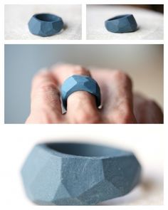 the process of making an origami ring