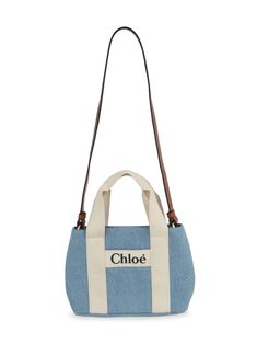 Denim Applique, Denim Shoulder Bag, Chloe Kids, Denim Shoulder Bags, French Chic, Kids Logo, Designer Shoulder Bags, Chloe Bag, French Fashion