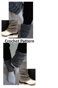 "Unisex Leggings Leg Warmer Crochet Pattern PDF Skate Ballet Dance Gymnastics Ski Yoga Pilates Walk Hiking Sport Exercise 80s Long Boot cuffs socks  PATTERN ONLY If you wish to order the actual product, please contact me. These leg warmers can be used indoor when exercising, or just for a warm and cozy feeling. They can be used outdoors as boot cuffs, for a modern and stylish touch. Looking bulky but fitting inside the boots, they offer a relaxed, classic look. The pattern is for an adult size ( Leg Warmer Crochet, Leg Warmers Crochet Pattern, Boot Cuff Socks, Leg Warmers Pattern, Sport Exercise, Crochet Leg Warmers, Dance Boots, Dance Gymnastics, Mermaid Tail Blanket