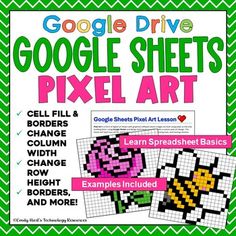 the google sheets pixel art book