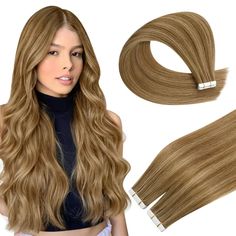 Moresoo Virgin Tape-in Hair Moresoo Hair 14-24 Inch Invisible Tape In Virgin Hair Extensions. High Quality 100% Human Tape In Hair Extensions Are The Perfect Way To Add Volume & Length For Women. Product Info Material: Premium 100% VIRGIN human hair extensionsTexture: Straight HairColor: #P6/60Weight: 10 pieces/pack, 25g/pack? 【We recommend 2 Pack for Thick Hair, 3 Packs for Thin Hair, and 4 Packs or more for Fine Hair】Hair Length: 14-24inch; 1 inch=2.5cmPremium Quality Invisible Tape Ins:- Each Highlight Hair, Tape Ins, Hair Extension Shop, Halo Hair, Tape In Extensions, Full Hair, Tape In Hair Extensions, Head Hair, Hair Toppers