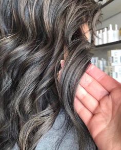 Brown Hair Colors To Cover Gray, Misty Ash Hair Color, Silver Ash Hair, Elvis Hair, Ash Tone Hair, Toned Balayage, Greying Hair, Toned Hair, Platinum Hair Color